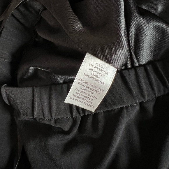 WHBM Black High Neck Halter Tiered Mini Dress - Picture 8 of 9